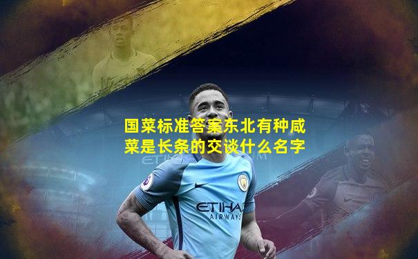 国菜标准答案东北有种咸菜是长条的交谈什么名字