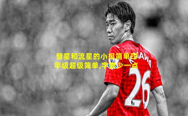 彗星和流星的小报简单四年级超级简单,字要少一点
