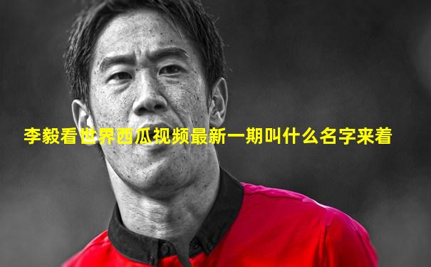 李毅看世界西瓜视频最新一期叫什么名字来着
